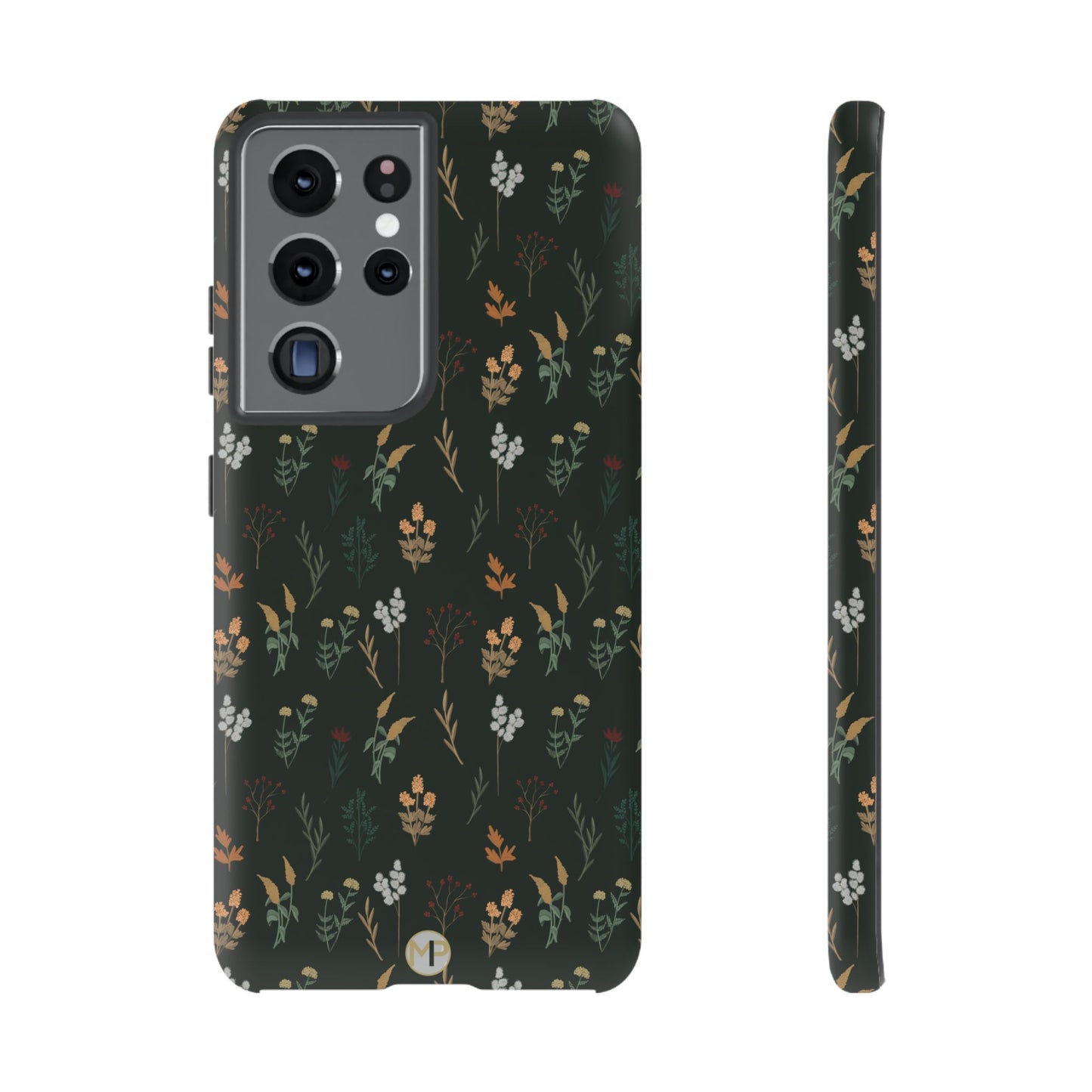 Pressed Floral Tough Phone Case - Durable Design for Nature Lovers