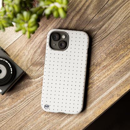 White Mini Polka-Dot Dot Tough Phone Case