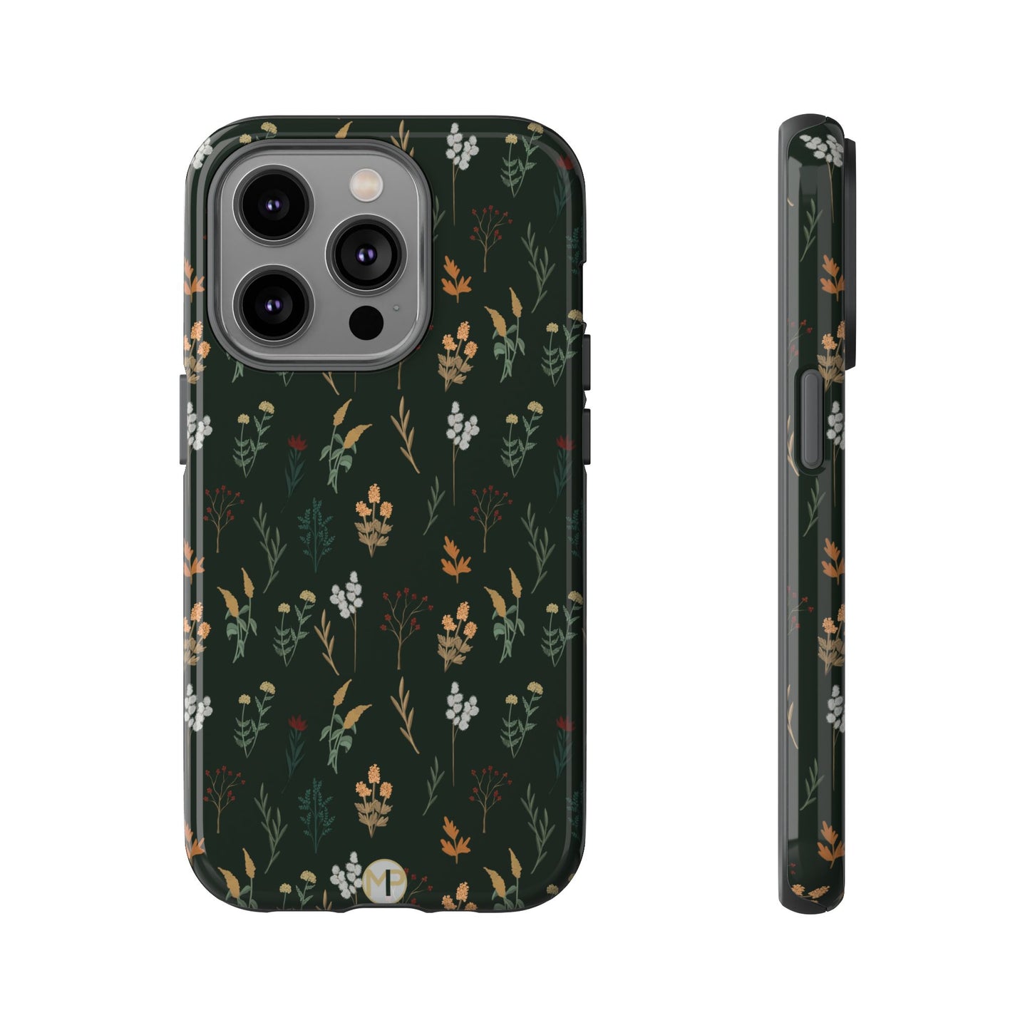 Pressed Floral Tough Phone Case - Durable Design for Nature Lovers