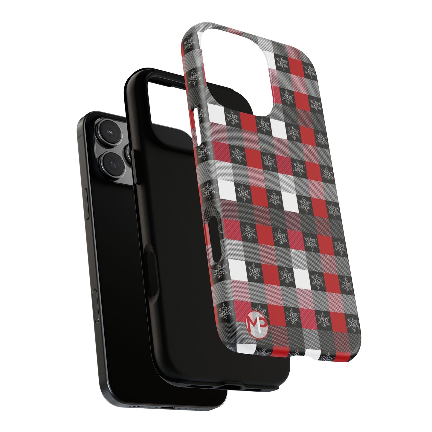 Red and Black Buffalo Plaid Tough Phone Case