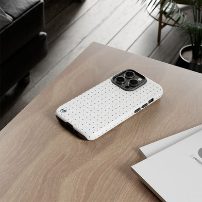 White Mini Polka-Dot Dot Tough Phone Case