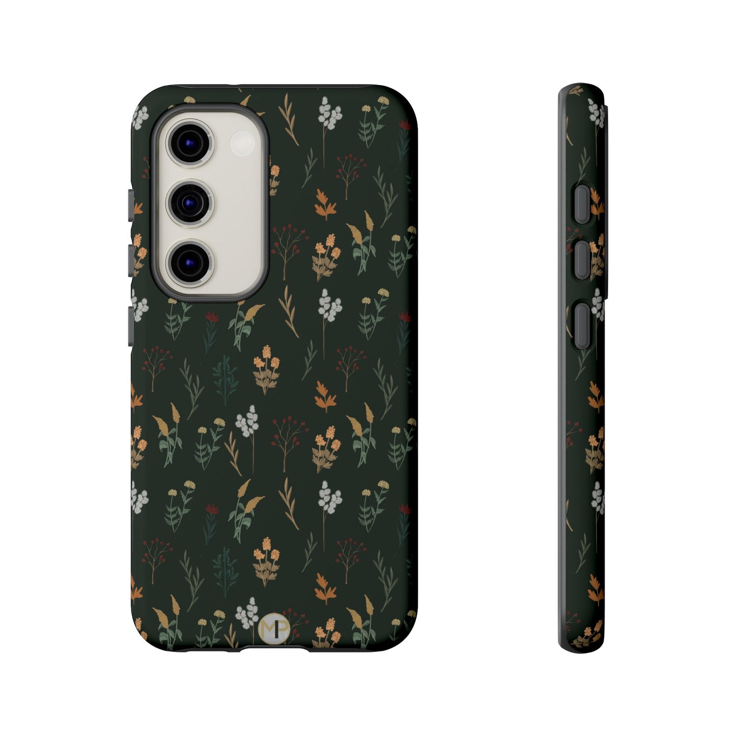Pressed Floral Tough Phone Case - Durable Design for Nature Lovers