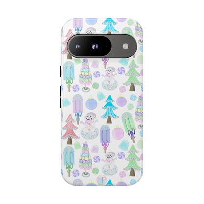 Cute Winter Phone Case, Festive Holiday Design, Tough Phone Cover, Winter Wonderland Case, Christmas Gift for Friends
