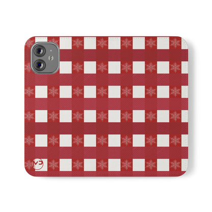 Red Buffalo Plaid Holiday Wallet Phone Case