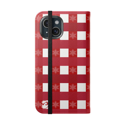 Red Buffalo Plaid Holiday Wallet Phone Case