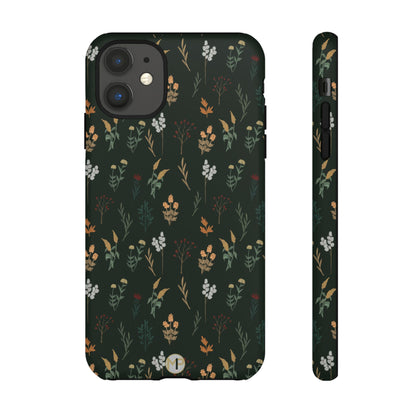 Pressed Floral Tough Phone Case - Durable Design for Nature Lovers