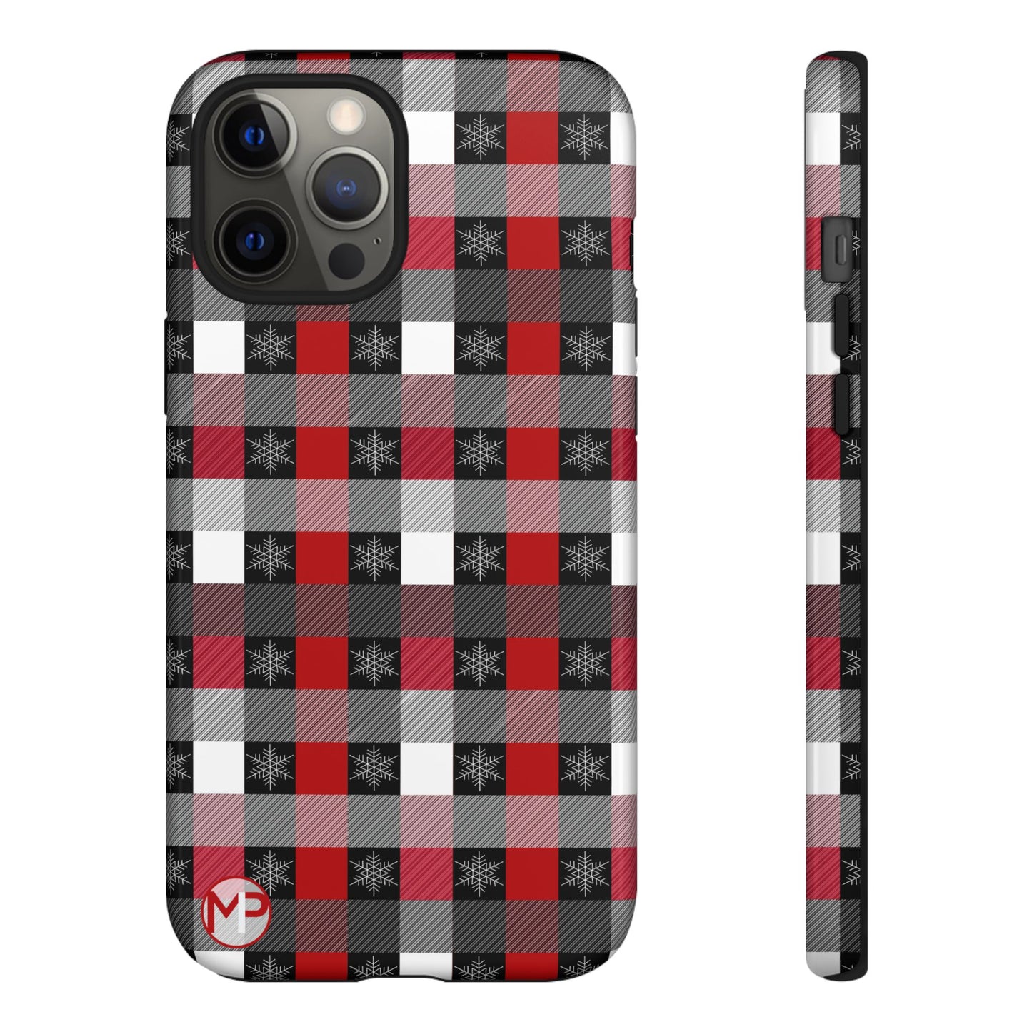 Red and Black Buffalo Plaid Tough Phone Case