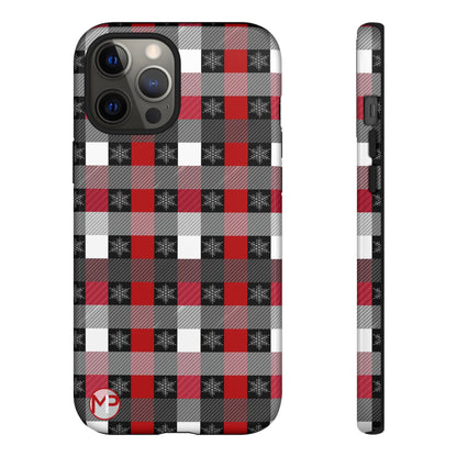 Red and Black Buffalo Plaid Tough Phone Case