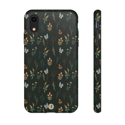 Pressed Floral Tough Phone Case - Durable Design for Nature Lovers