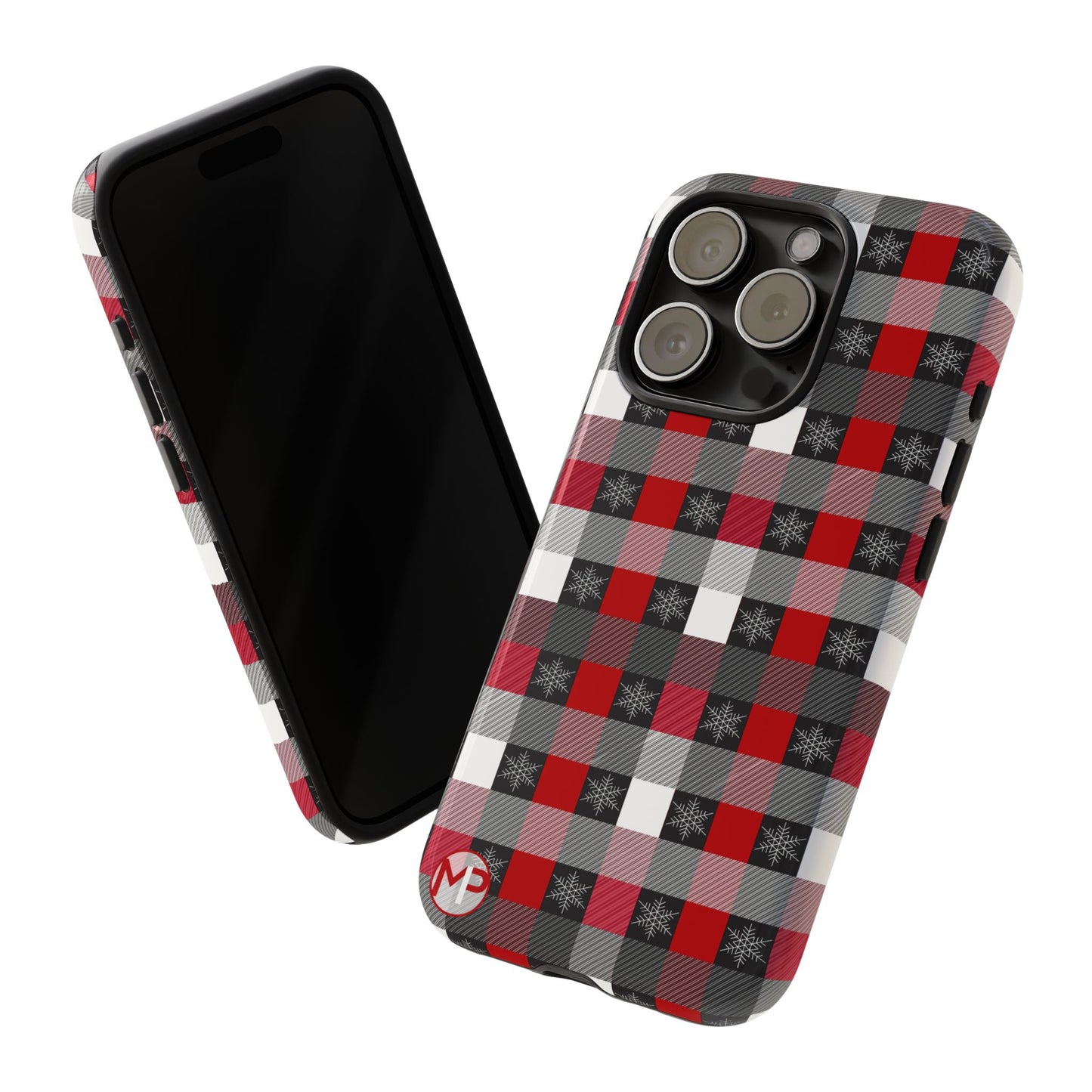 Red and Black Buffalo Plaid Tough Phone Case