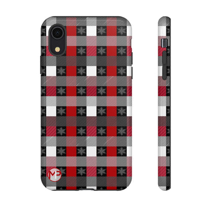 Red and Black Buffalo Plaid Tough Phone Case