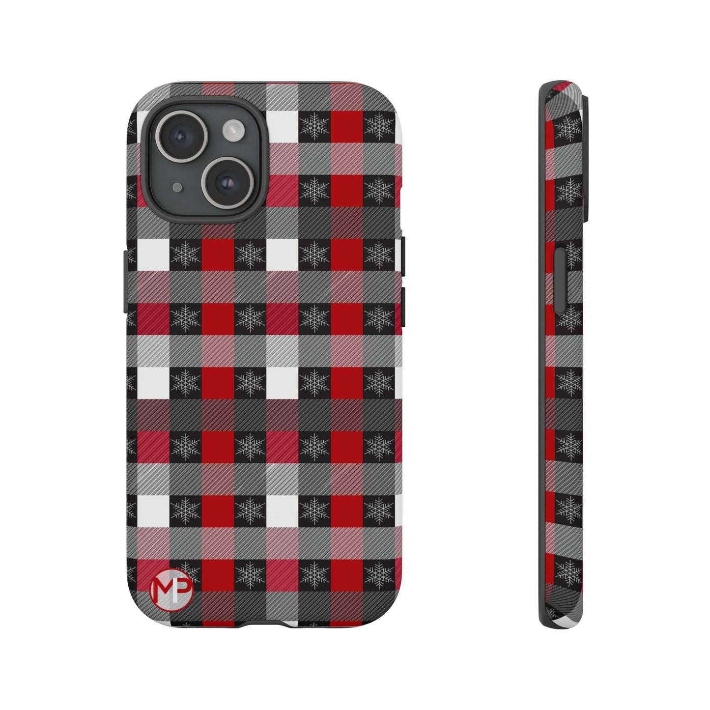 Red and Black Buffalo Plaid Tough Phone Case
