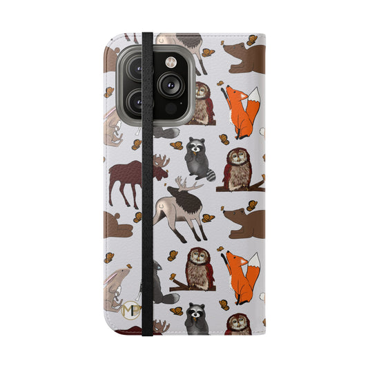 Woodland Animals Flip Cases
