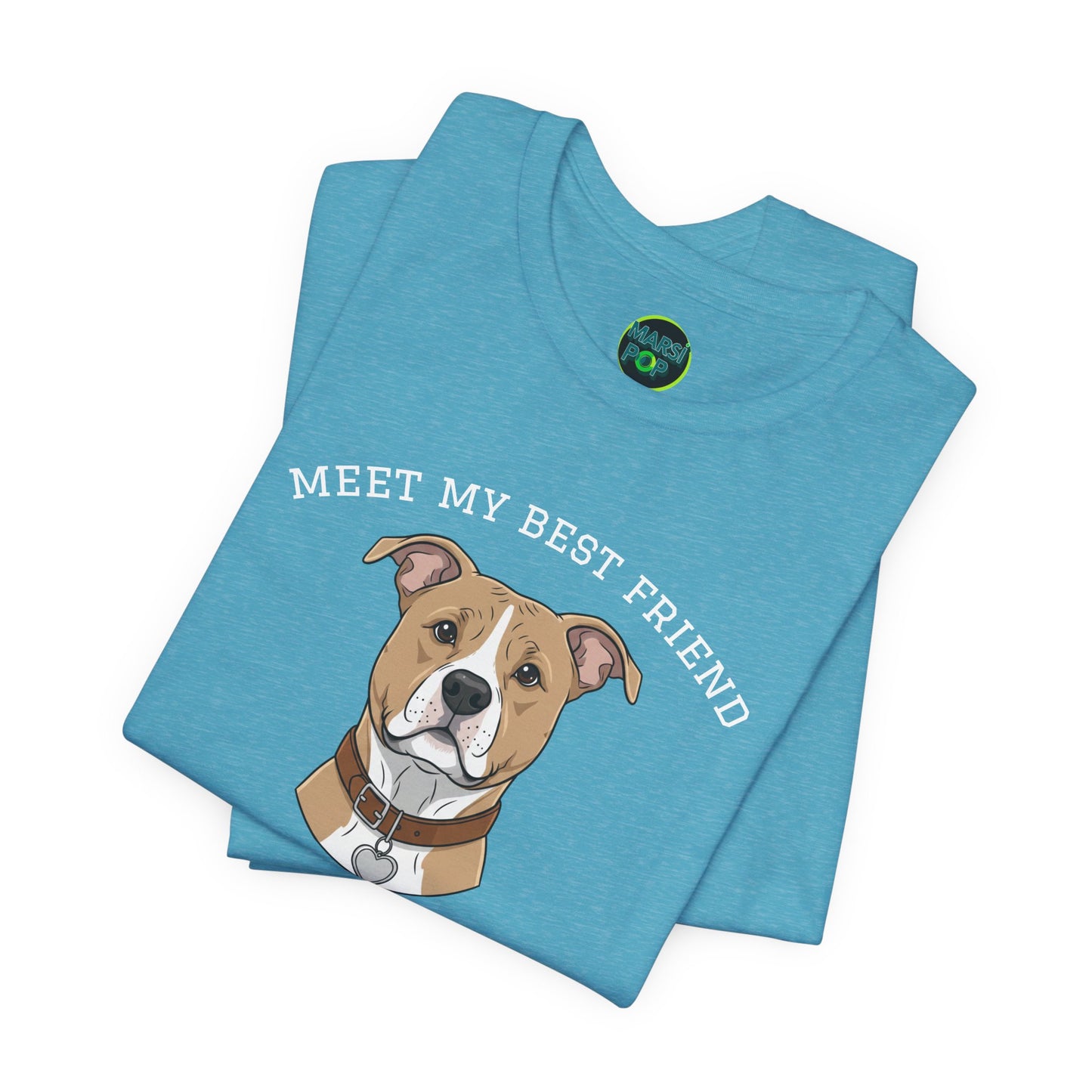 Pitbull- Brown Personalized Dog T-Shirt