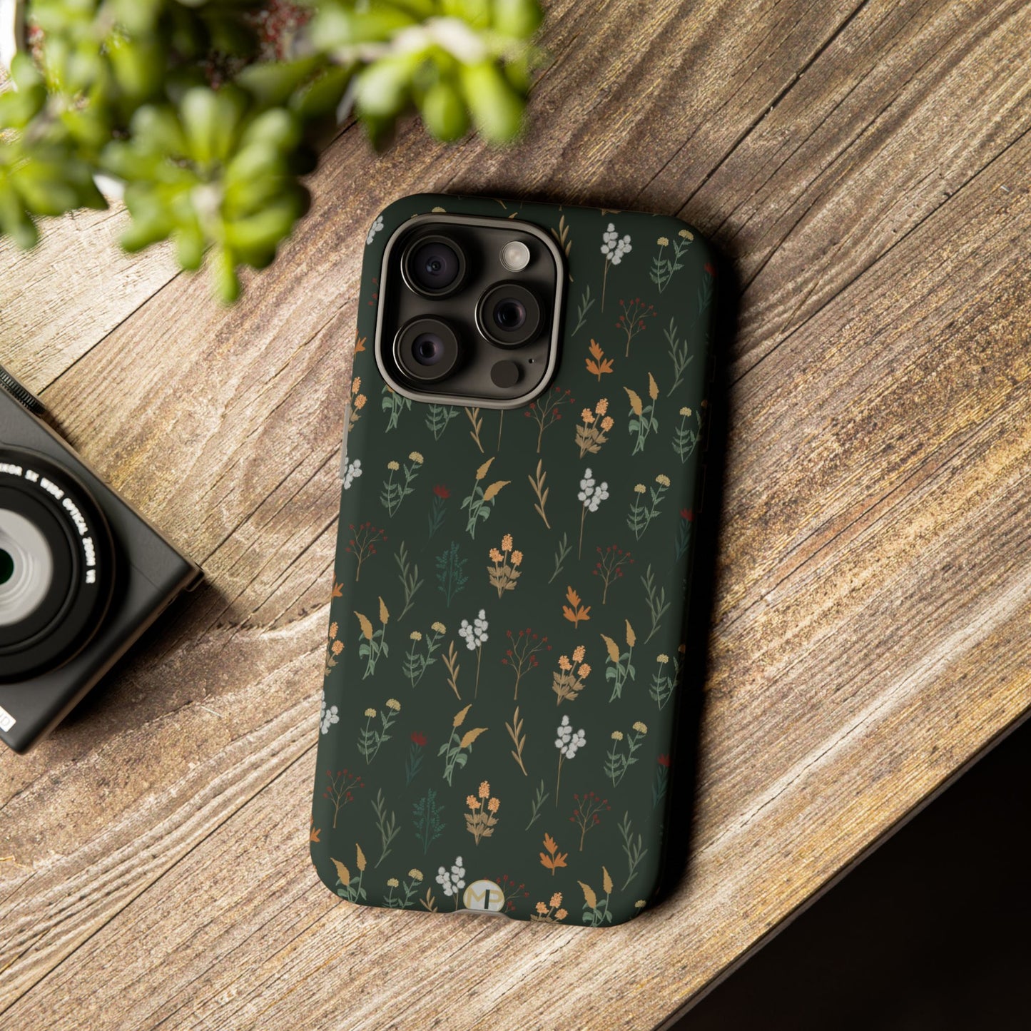 Pressed Floral Tough Phone Case - Durable Design for Nature Lovers