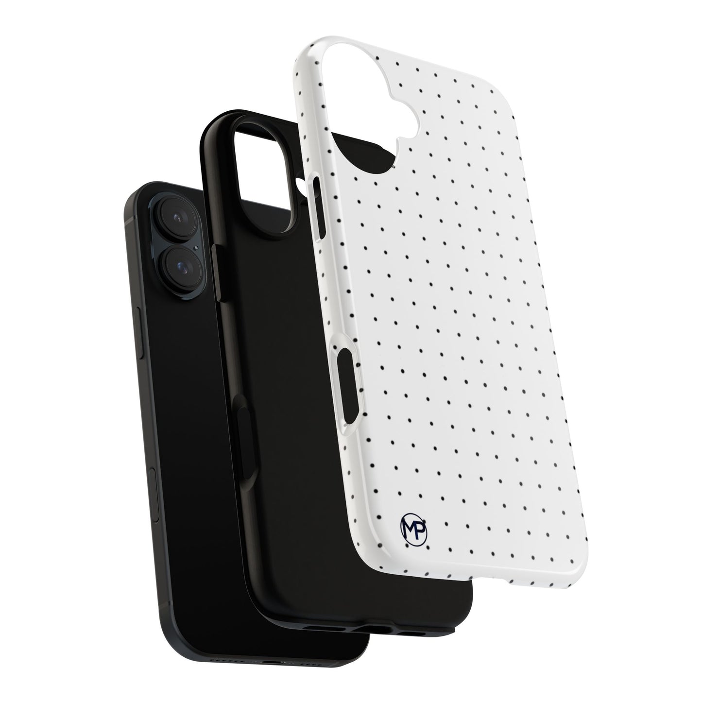 White Mini Polka-Dot Dot Tough Phone Case
