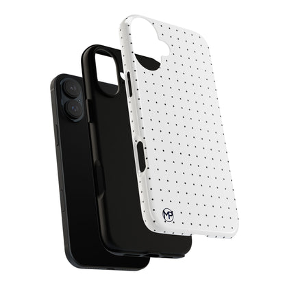 White Mini Polka-Dot Dot Tough Phone Case