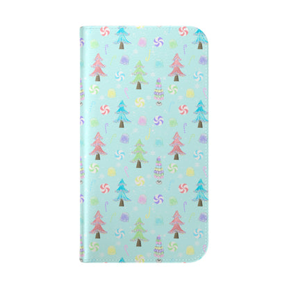 Pastel Christmas Trees Wallet Case