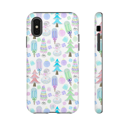 Cute Winter Phone Case, Festive Holiday Design, Tough Phone Cover, Winter Wonderland Case, Christmas Gift for Friends