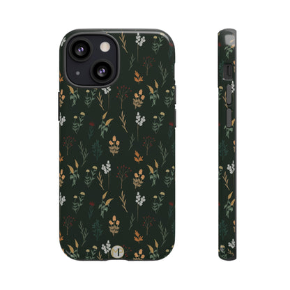Pressed Floral Tough Phone Case - Durable Design for Nature Lovers