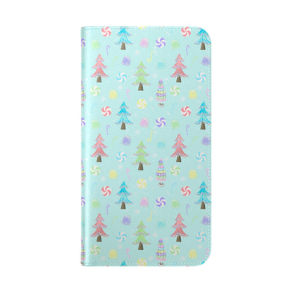 Pastel Christmas Trees Wallet Case