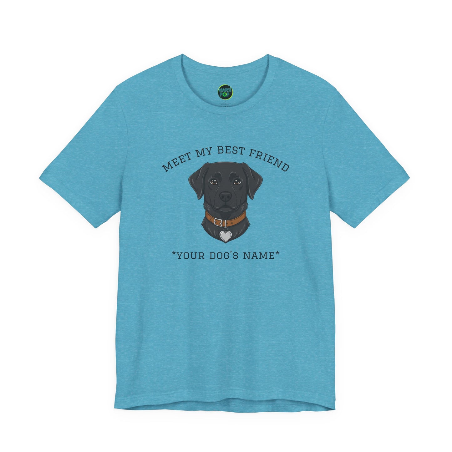 Black Labrador Personalized Dog T-Shirt