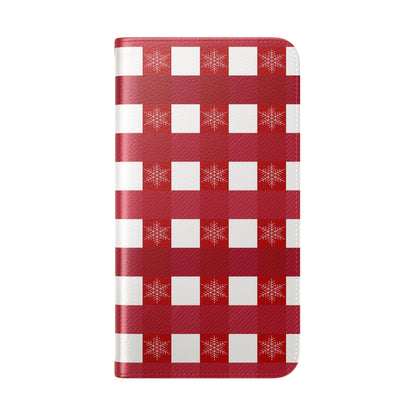 Red Buffalo Plaid Holiday Wallet Phone Case
