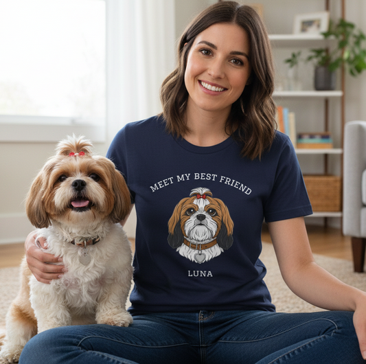 Shih Tzu Personalized Dog T-Shirt