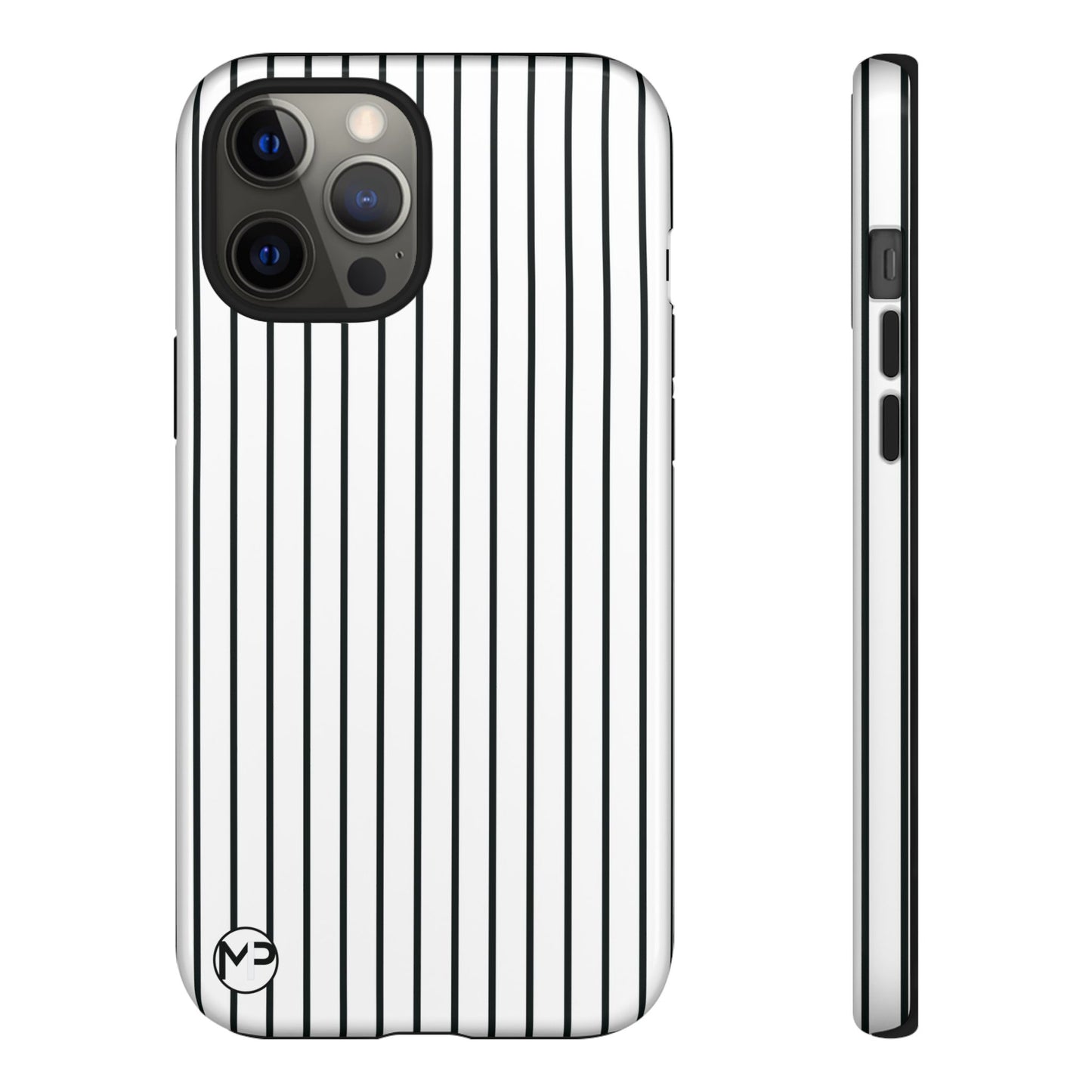 Striped Tough Phone Case — Slim Protective iPhone Cover