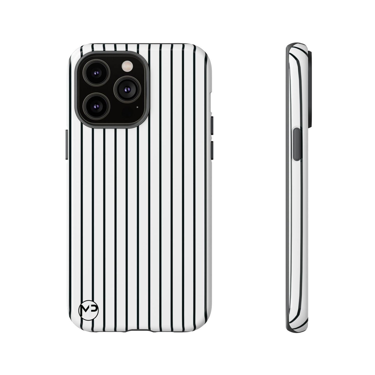 Striped Tough Phone Case — Slim Protective iPhone Cover