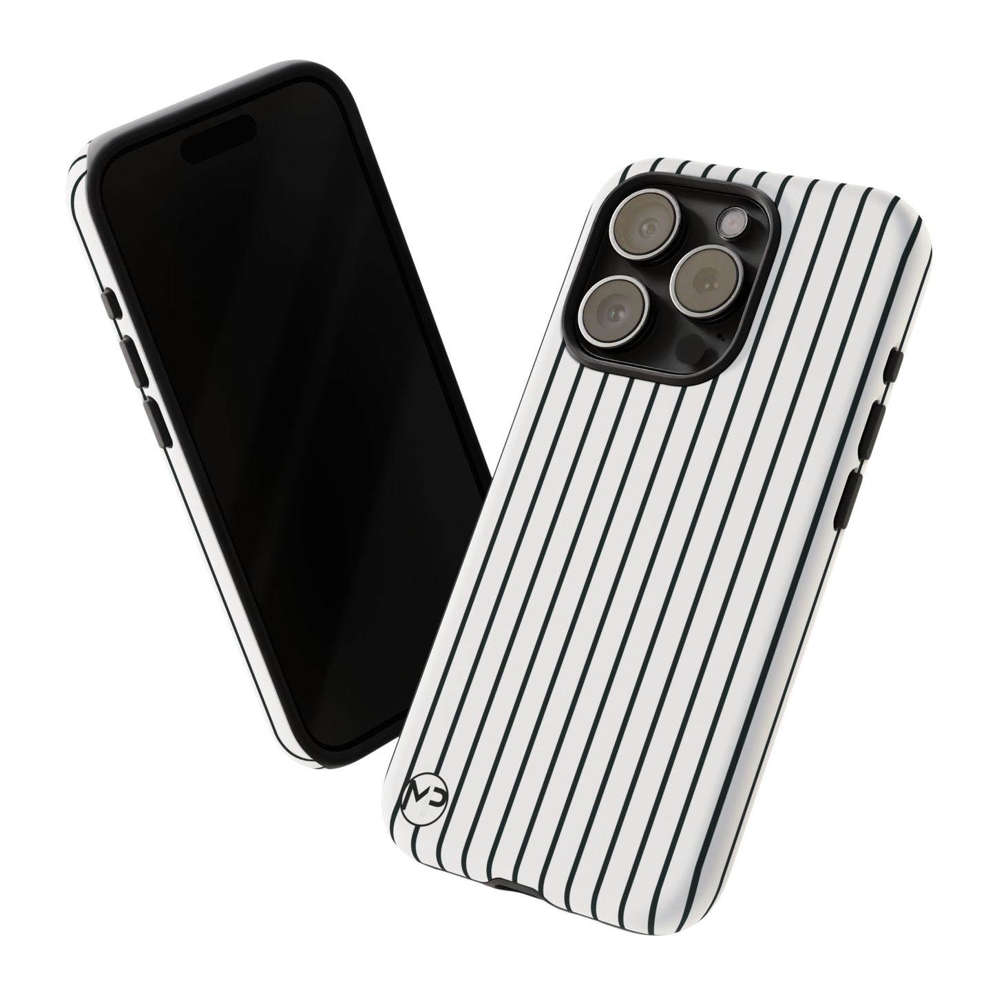 Striped Tough Phone Case — Slim Protective iPhone Cover
