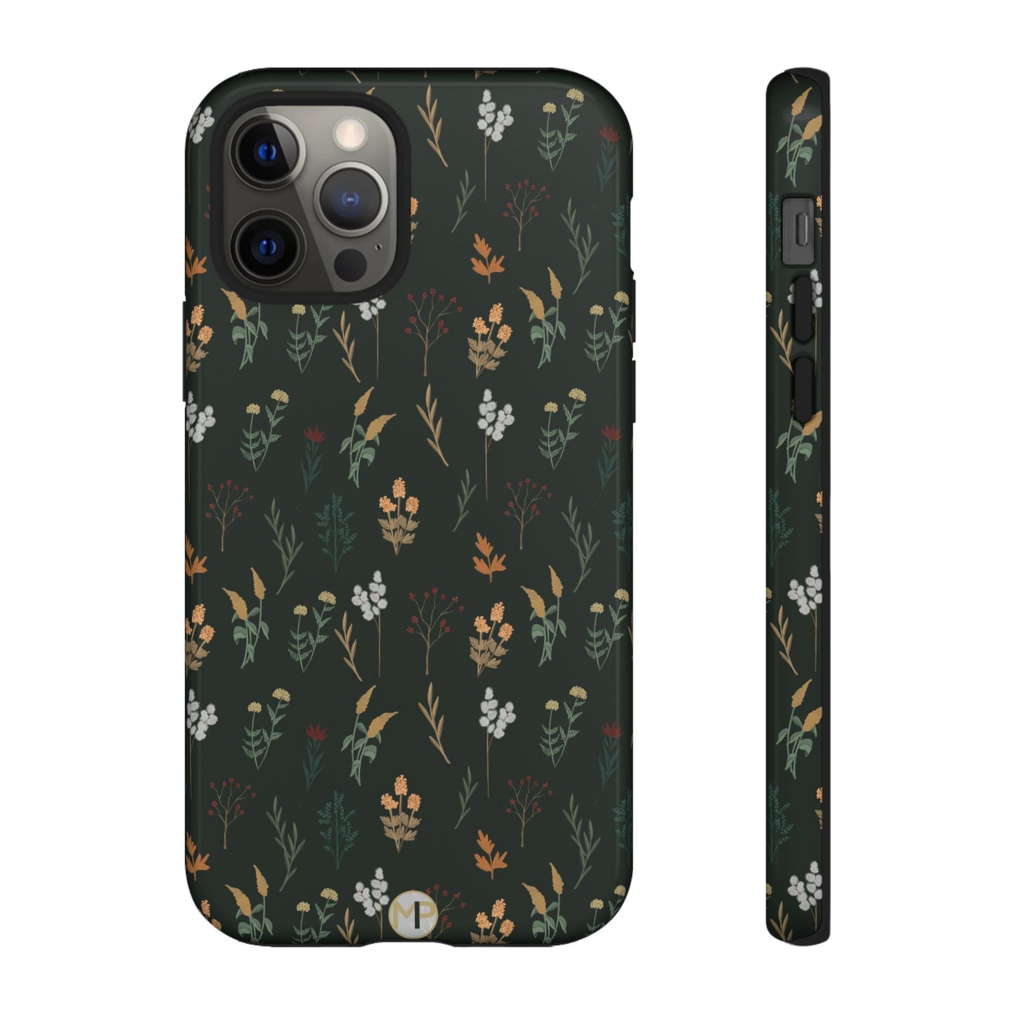 Pressed Floral Tough Phone Case - Durable Design for Nature Lovers