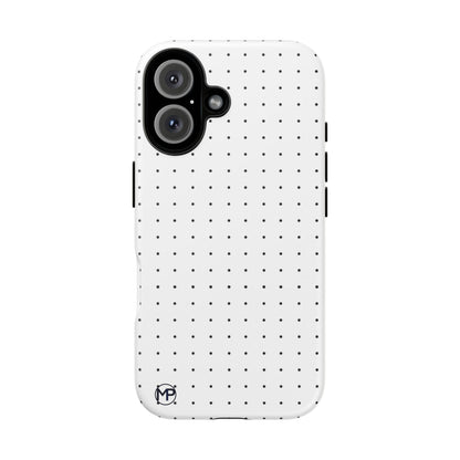 White Mini Polka-Dot Dot Tough Phone Case