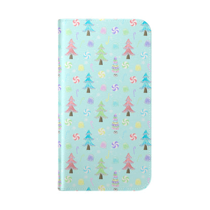 Pastel Christmas Trees Wallet Case
