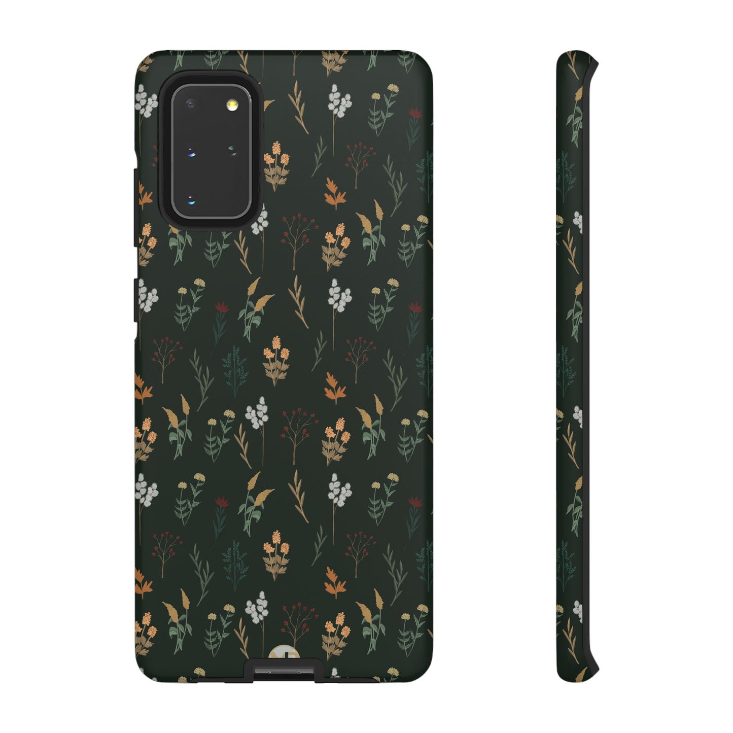 Pressed Floral Tough Phone Case - Durable Design for Nature Lovers