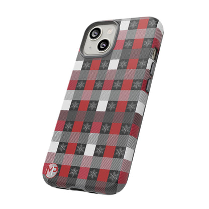 Red and Black Buffalo Plaid Tough Phone Case