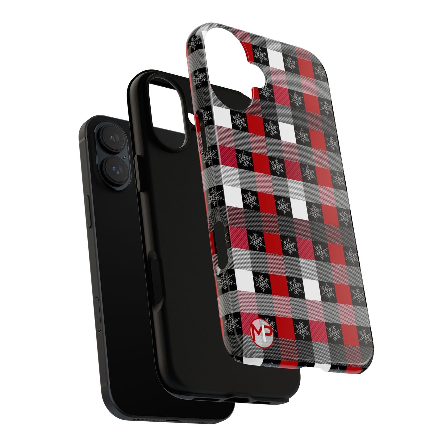 Red and Black Buffalo Plaid Tough Phone Case
