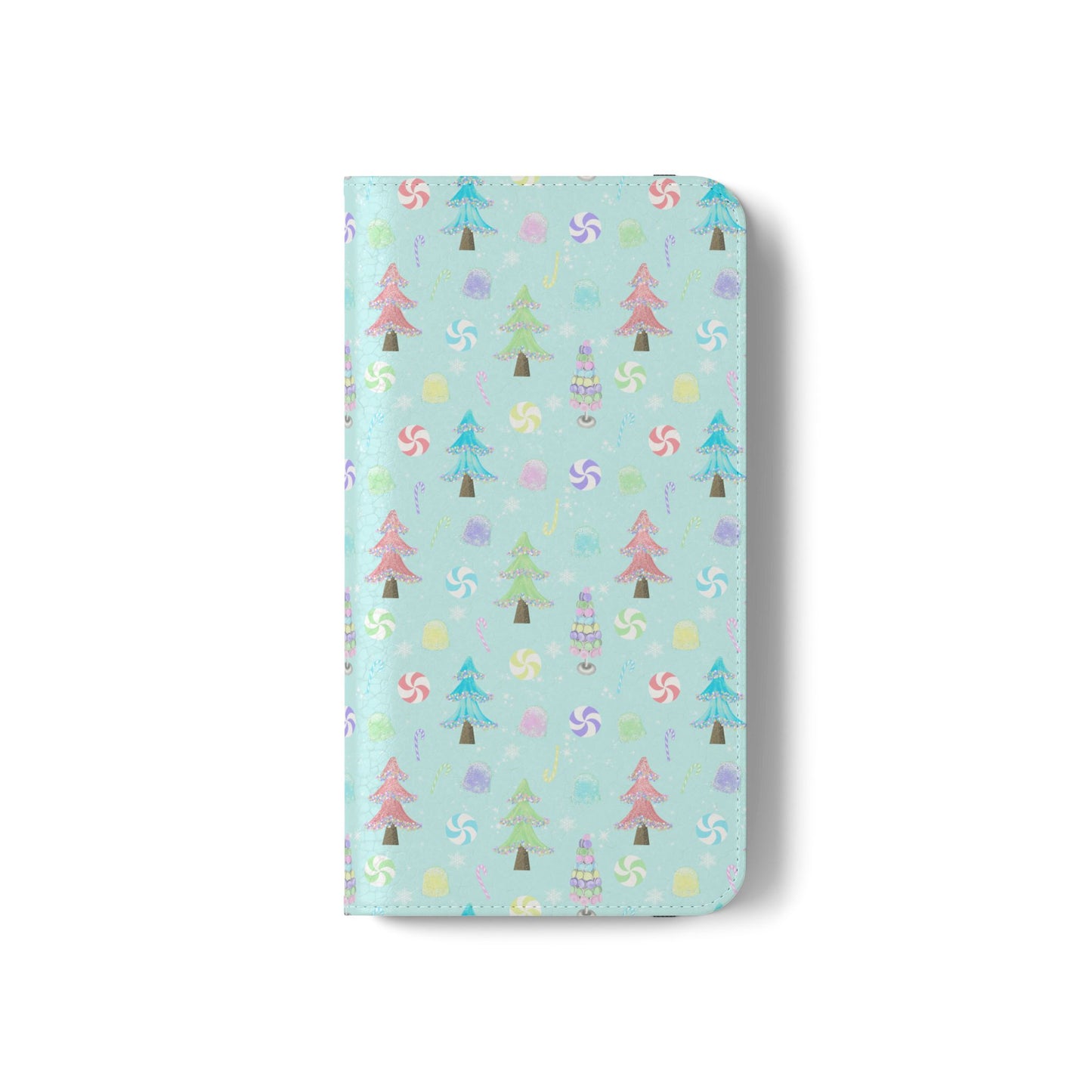 Pastel Christmas Trees Wallet Case