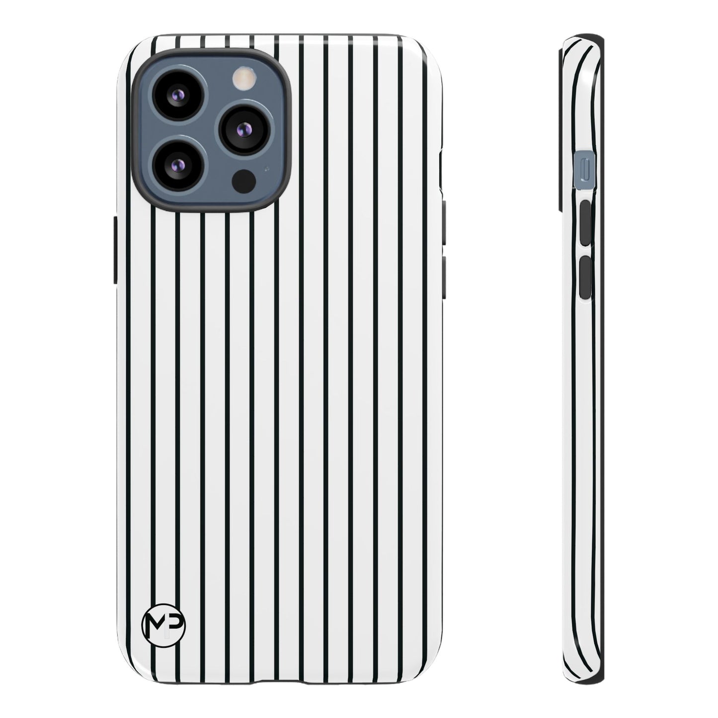 Striped Tough Phone Case — Slim Protective iPhone Cover