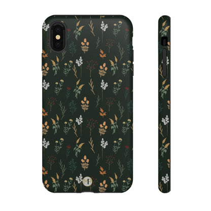 Pressed Floral Tough Phone Case - Durable Design for Nature Lovers