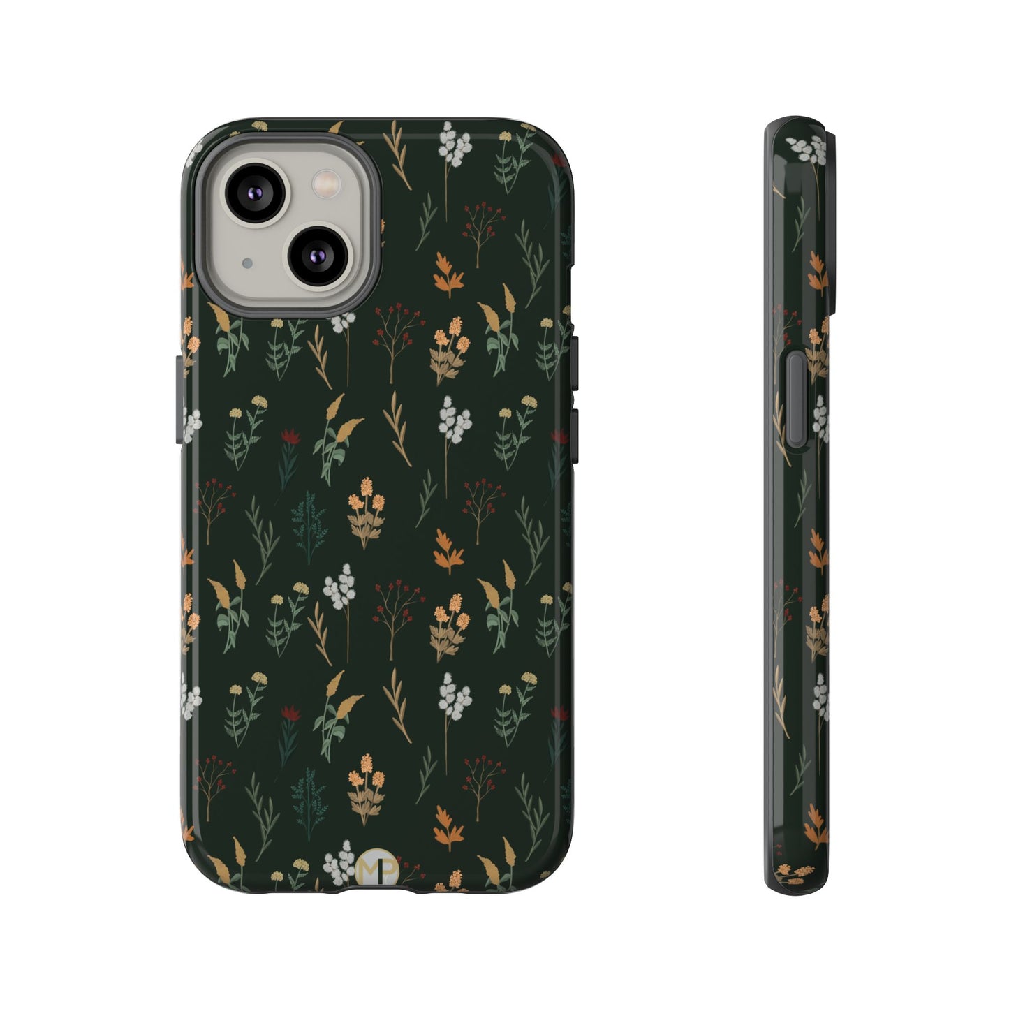 Pressed Floral Tough Phone Case - Durable Design for Nature Lovers