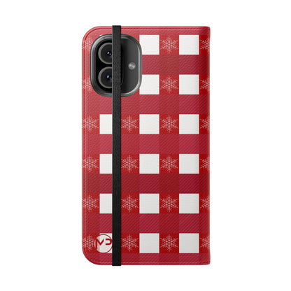 Red Buffalo Plaid Holiday Wallet Phone Case