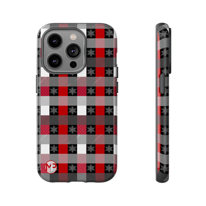 Red and Black Buffalo Plaid Tough Phone Case