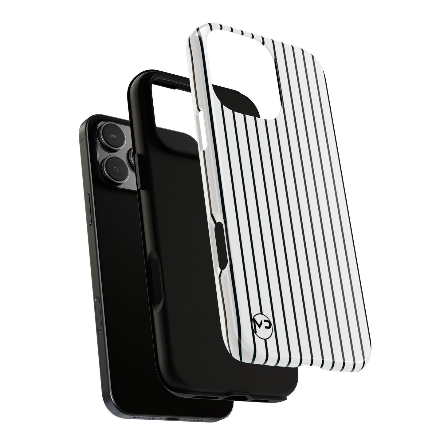 Striped Tough Phone Case — Slim Protective iPhone Cover