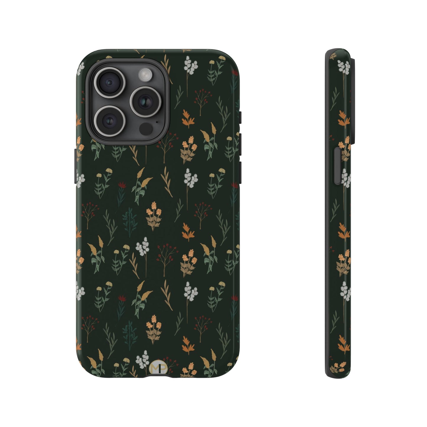 Pressed Floral Tough Phone Case - Durable Design for Nature Lovers