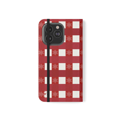 Red Buffalo Plaid Holiday Wallet Phone Case
