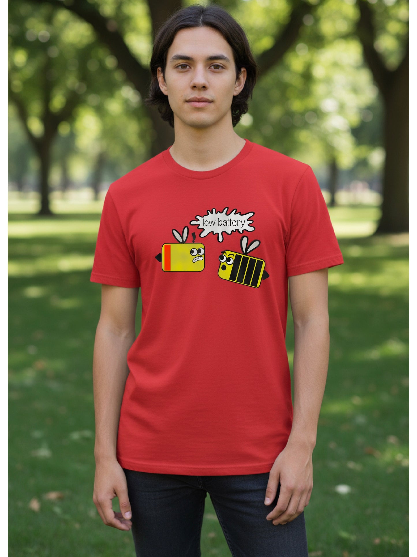 Low Battery Cute Bee T-Shirt